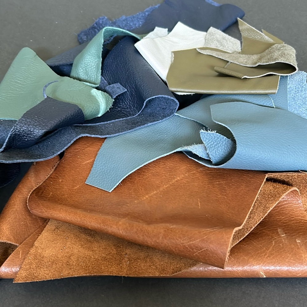 #16  - Leather remnants pieces perfect for crafting